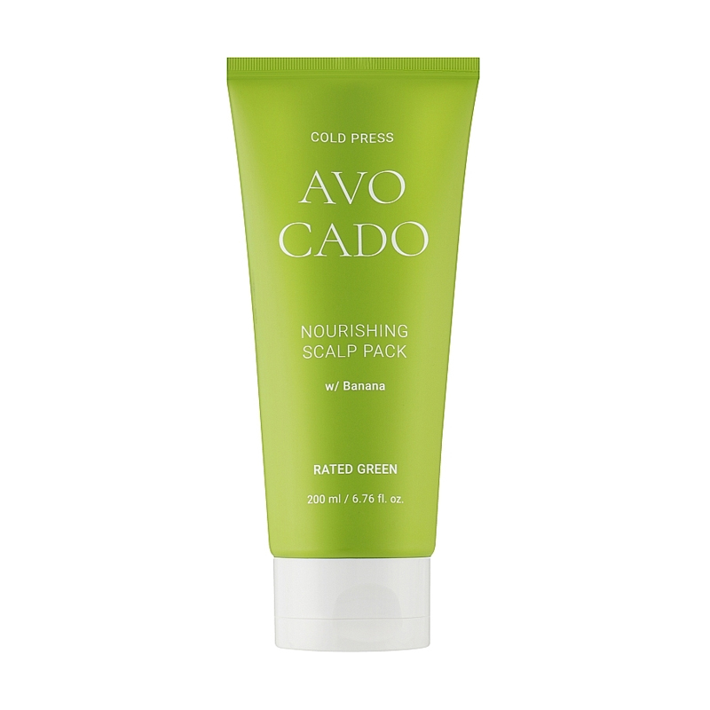 Живильна маска для шкіри голови Rated Green Cold Press Avocado Nourishing Scalp Pack, 200 мл